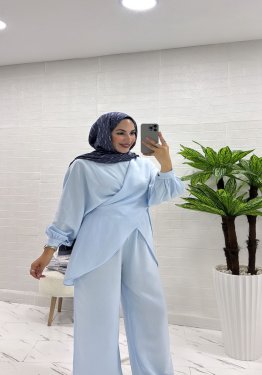 ÇAPRAZ BAĞLAMALI İKİLİ TAKIM MAVİ