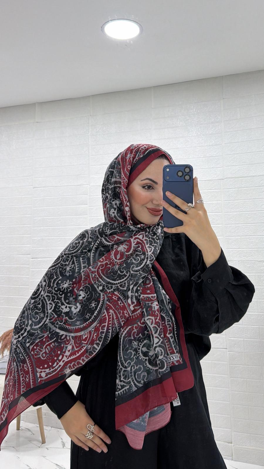 PAMUKLU ETNİK DESEN ŞAL