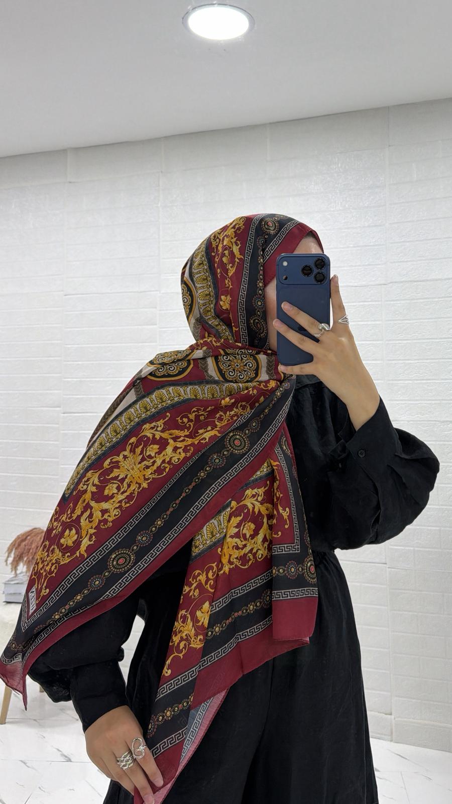 PAMUKLU ETNİK DESEN ŞAL