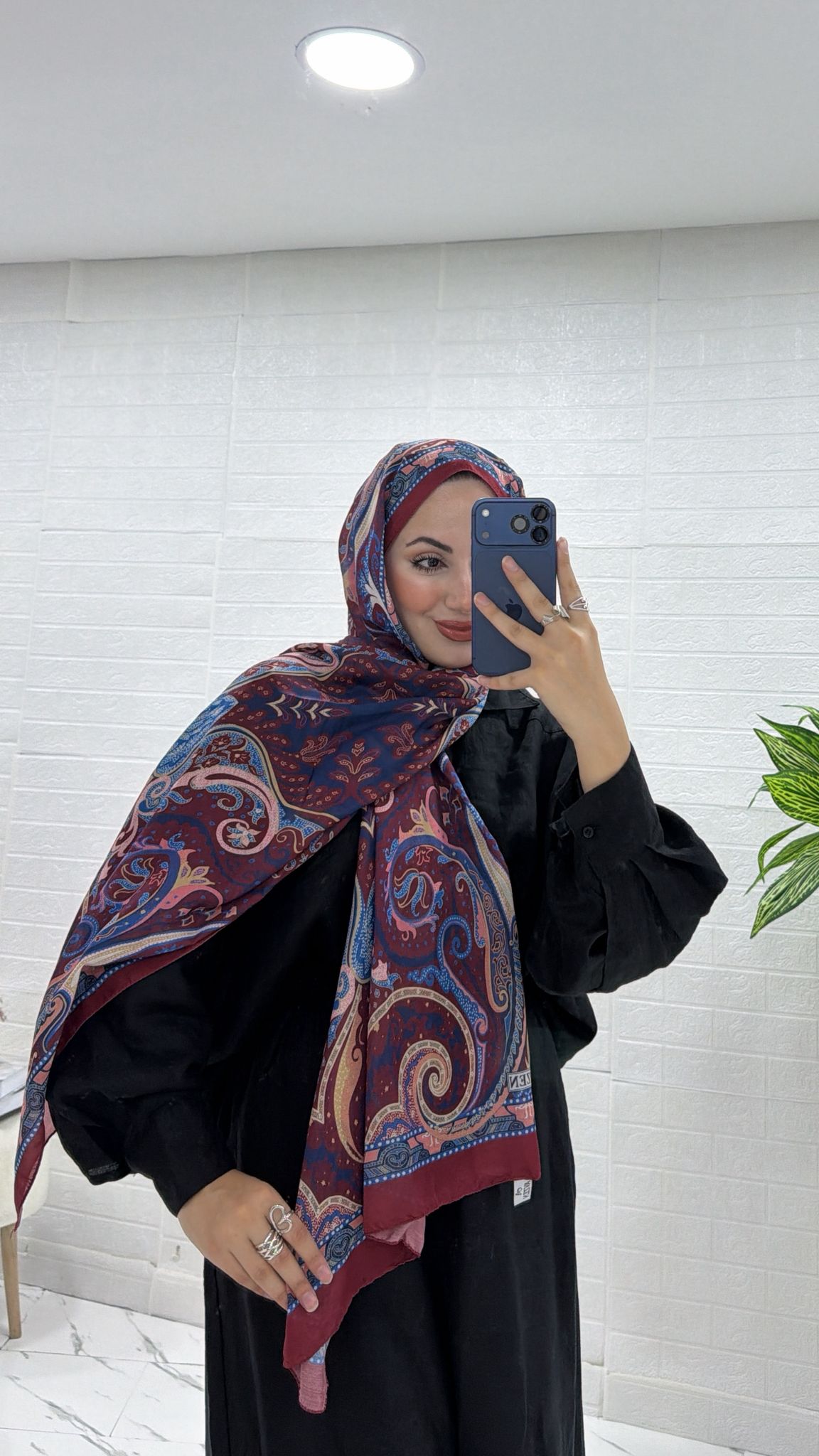 PAMUKLU ETNİK DESEN ŞAL