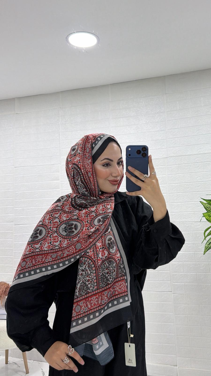 PAMUKLU ETNİK DESEN ŞAL