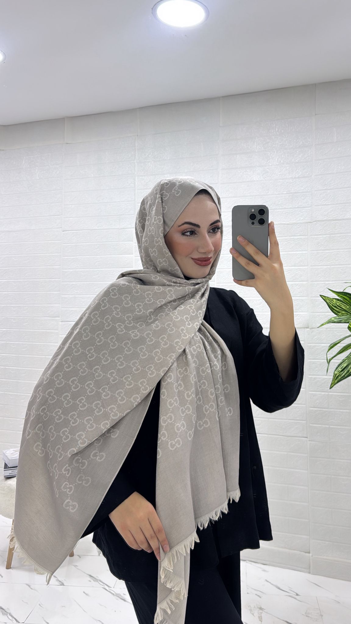 ÇİFT TARAFLI İTHAL YÜN İPEK G DESEN ŞAL