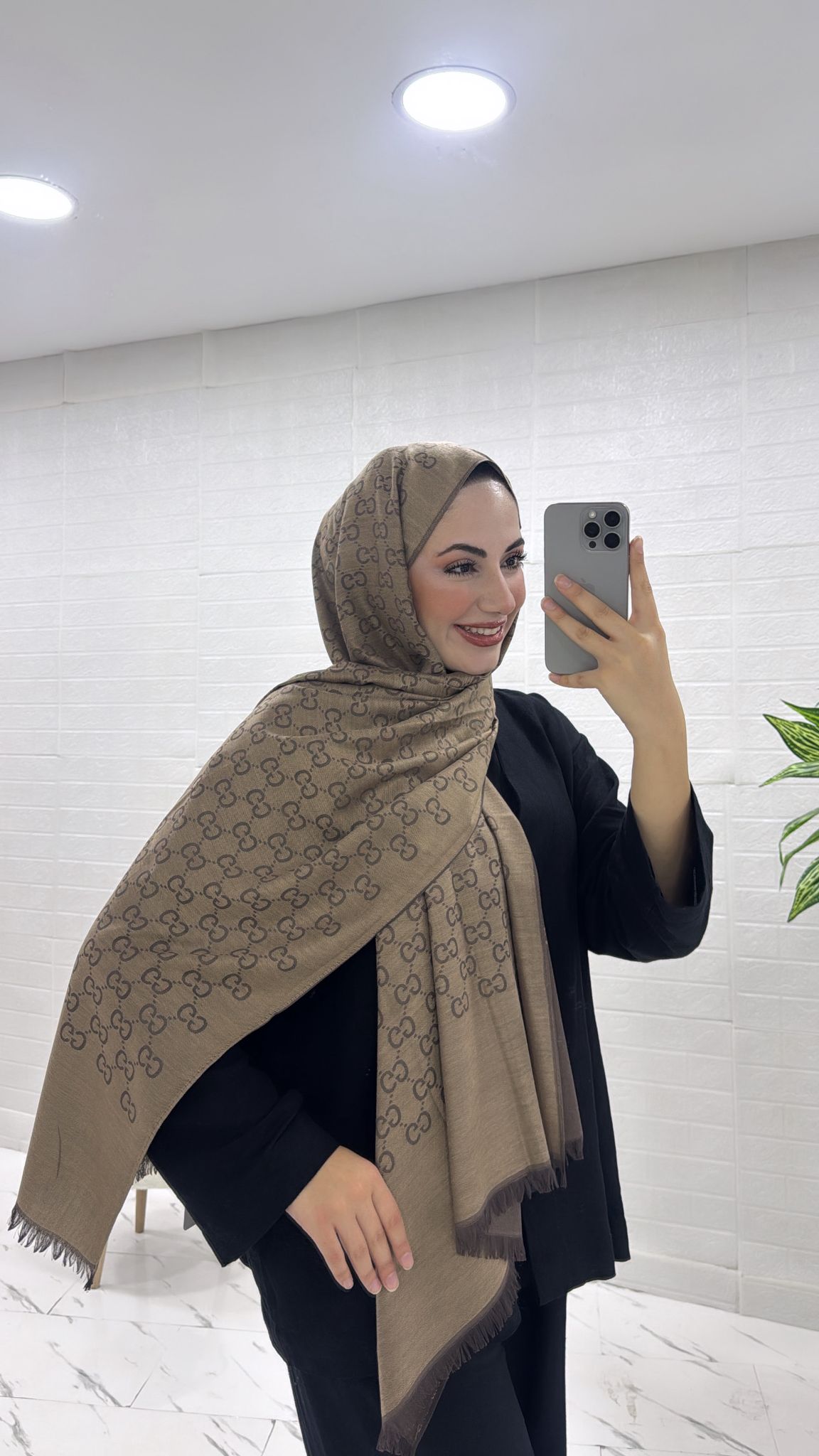 ÇİFT TARAFLI İTHAL YÜN İPEK G DESEN ŞAL