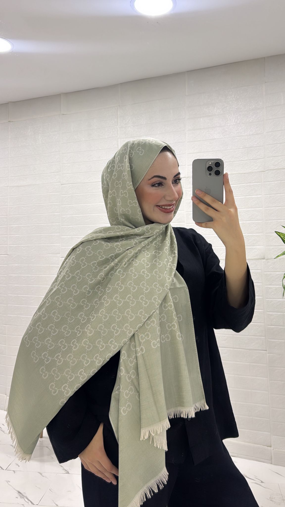 ÇİFT TARAFLI İTHAL YÜN İPEK G DESEN ŞAL