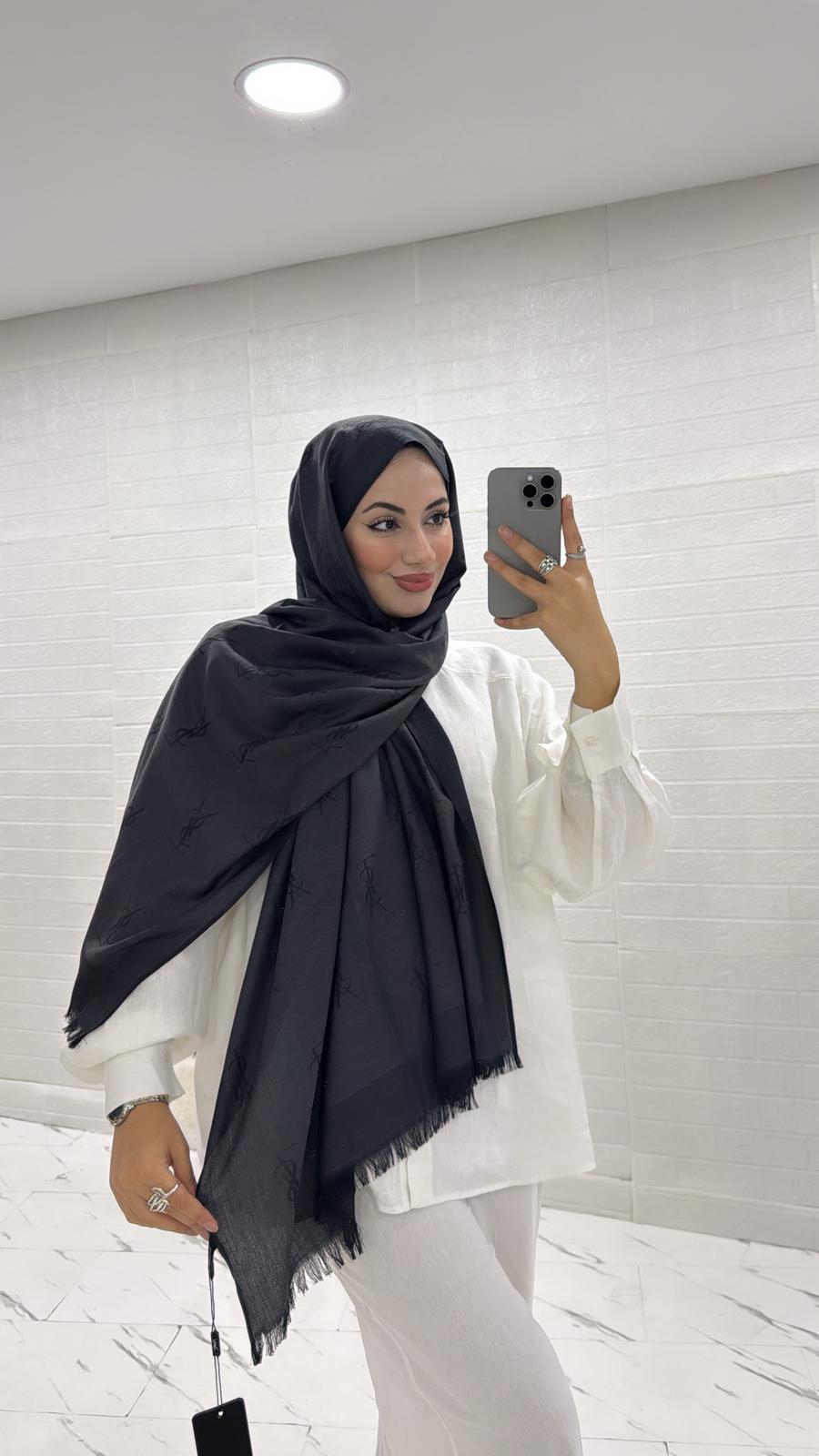 ÇİFT TARAFLI İTHAL YÜN İPEK YSL ŞAL