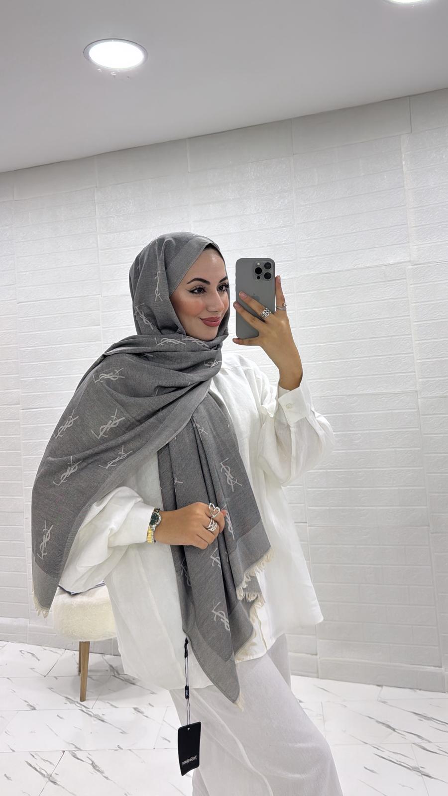 ÇİFT TARAFLI İTHAL YÜN İPEK YSL ŞAL