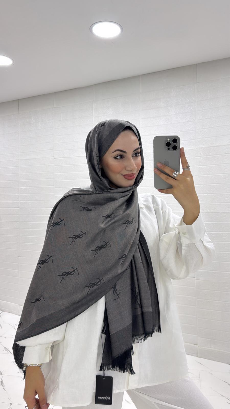 ÇİFT TARAFLI İTHAL YÜN İPEK YSL ŞAL