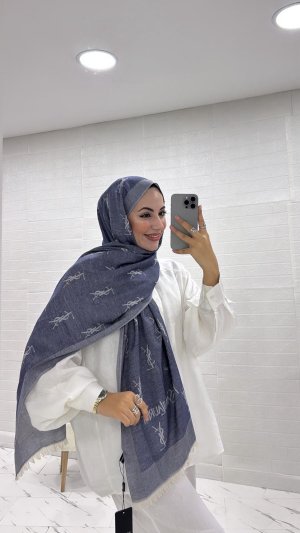 ÇİFT TARAFLI İTHAL YÜN İPEK YSL ŞAL