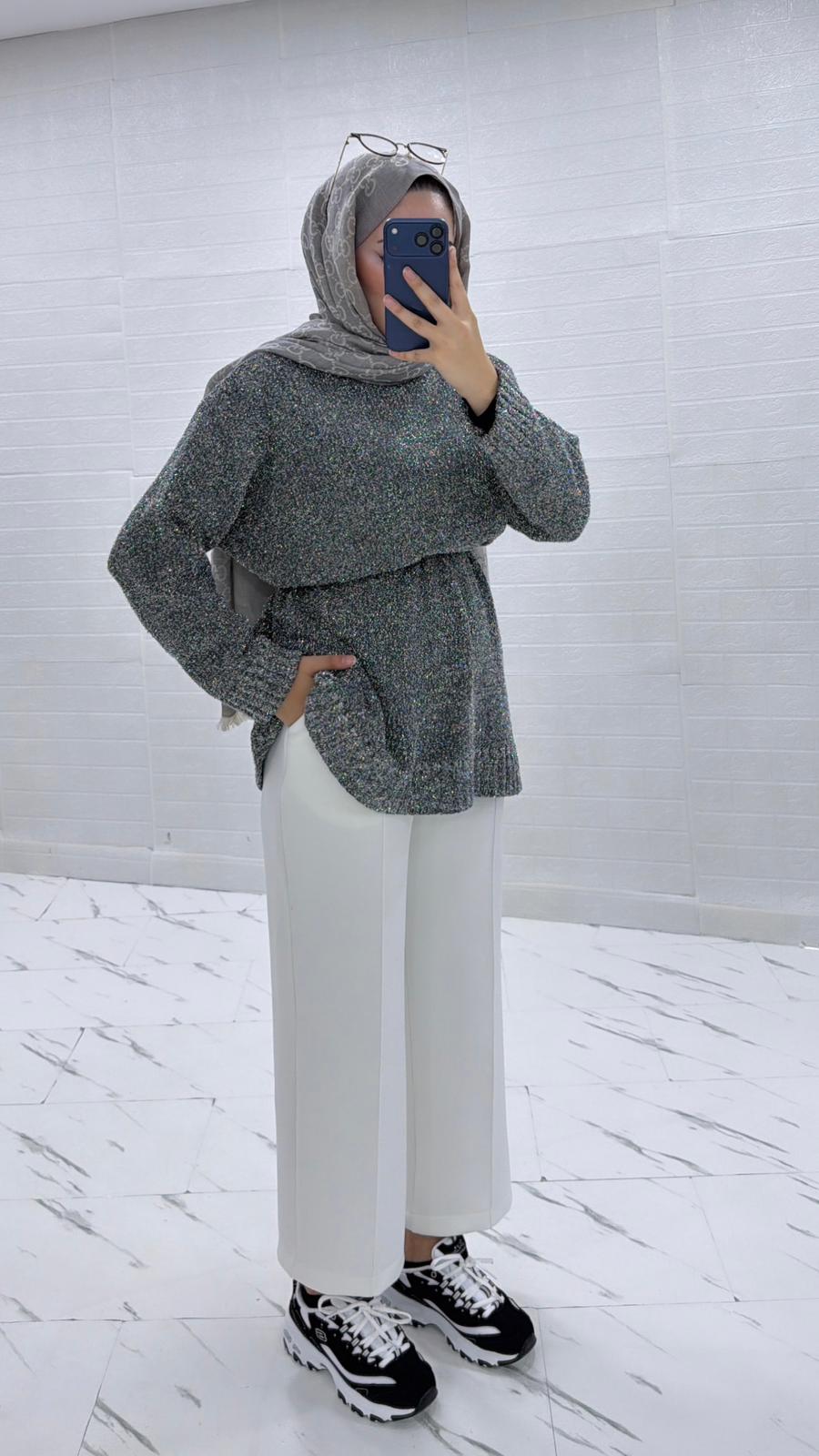 BEYAZ SCUBA PANTOLON