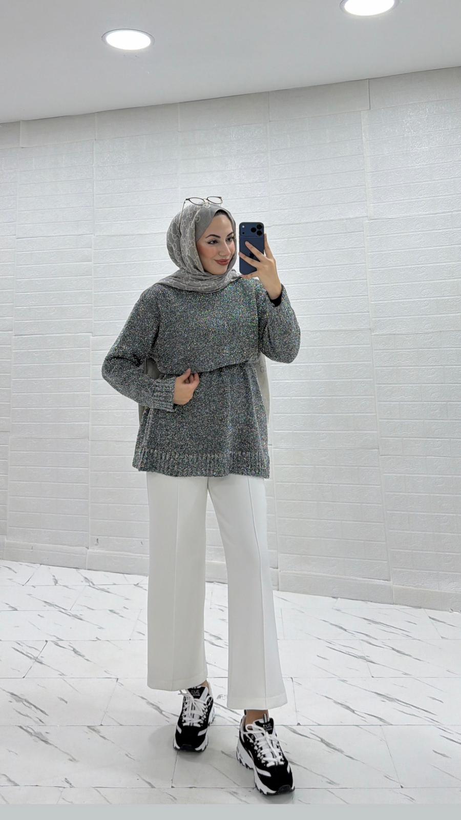 BEYAZ SCUBA PANTOLON