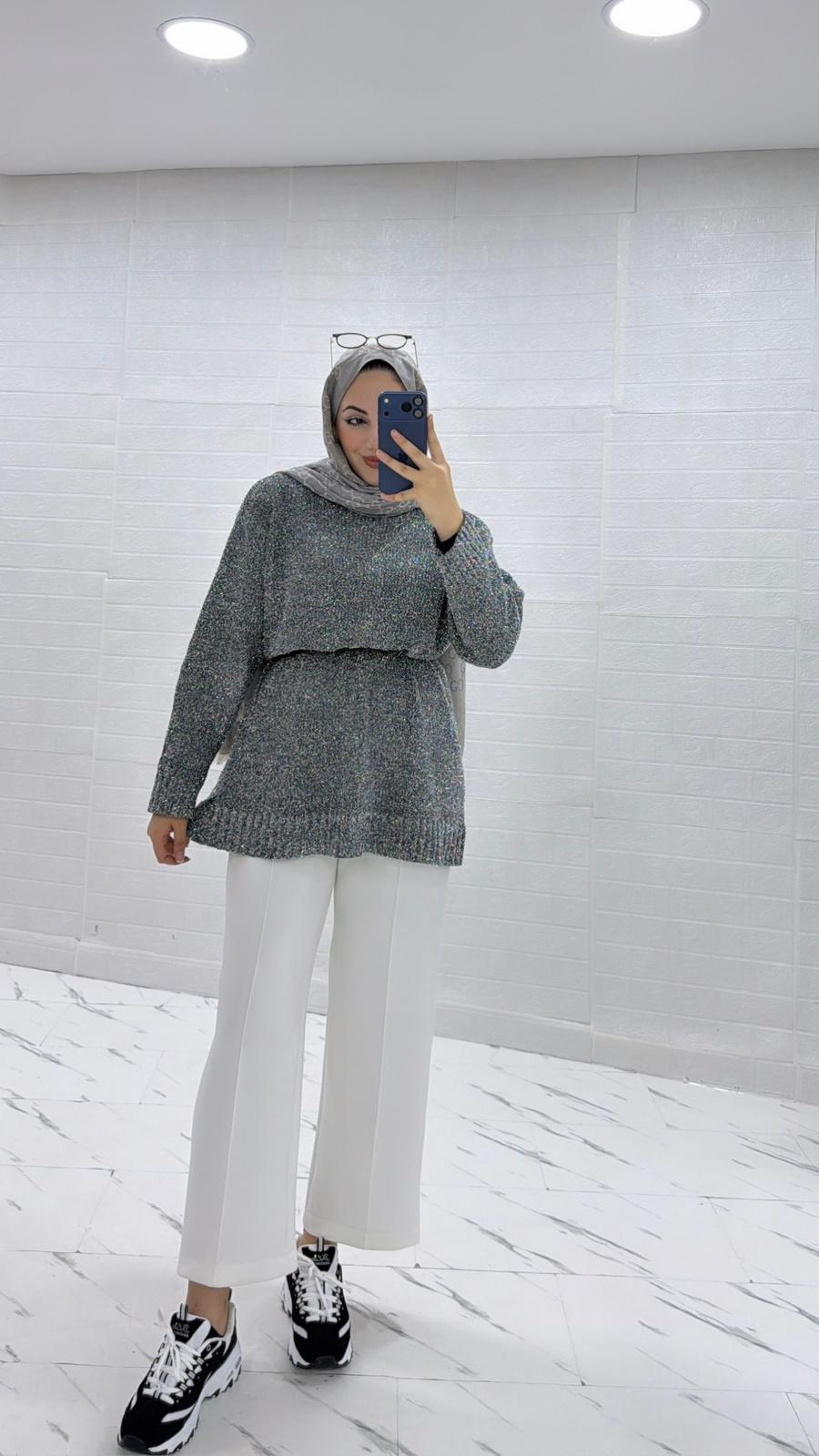 BEYAZ SCUBA PANTOLON