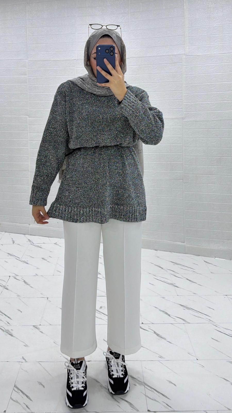 BEYAZ SCUBA PANTOLON