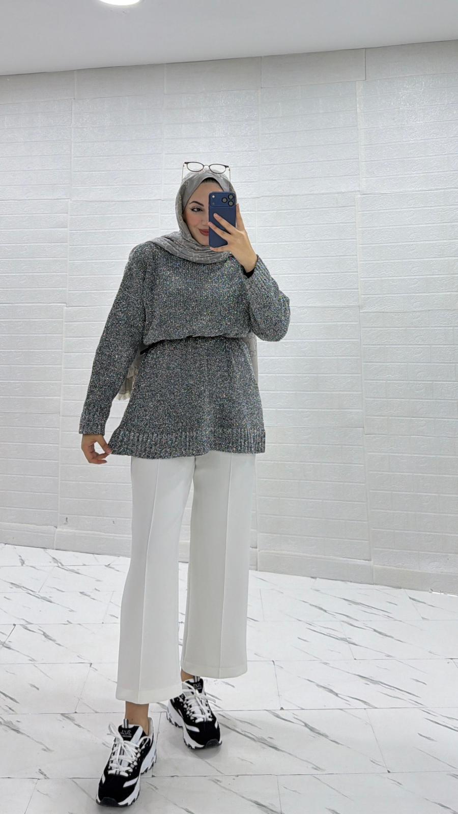 BEYAZ SCUBA PANTOLON