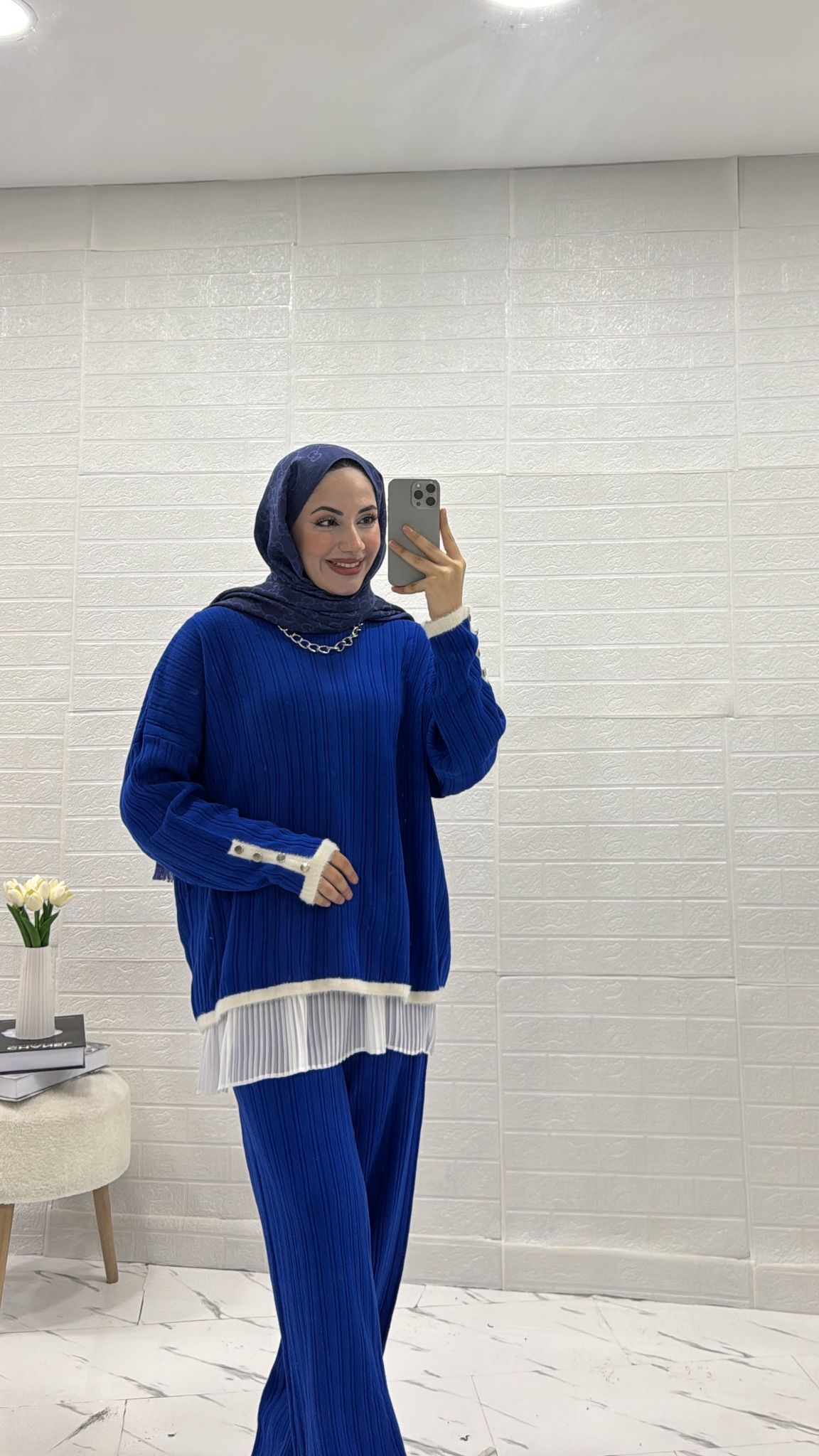 İKİLİ TRİKO TAKIM MAVİ