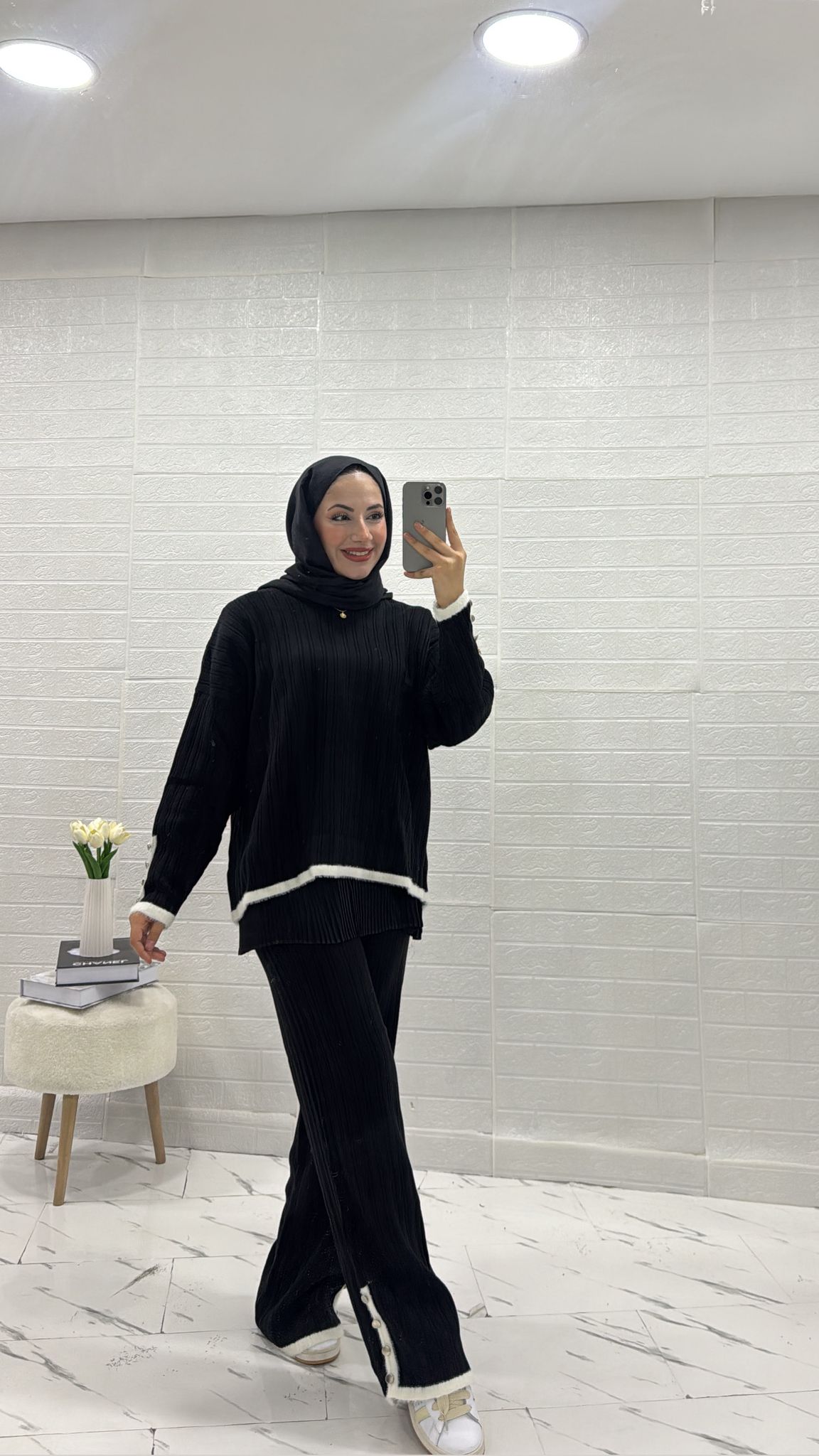 İKİLİ TRİKO TAKIM SİYAH