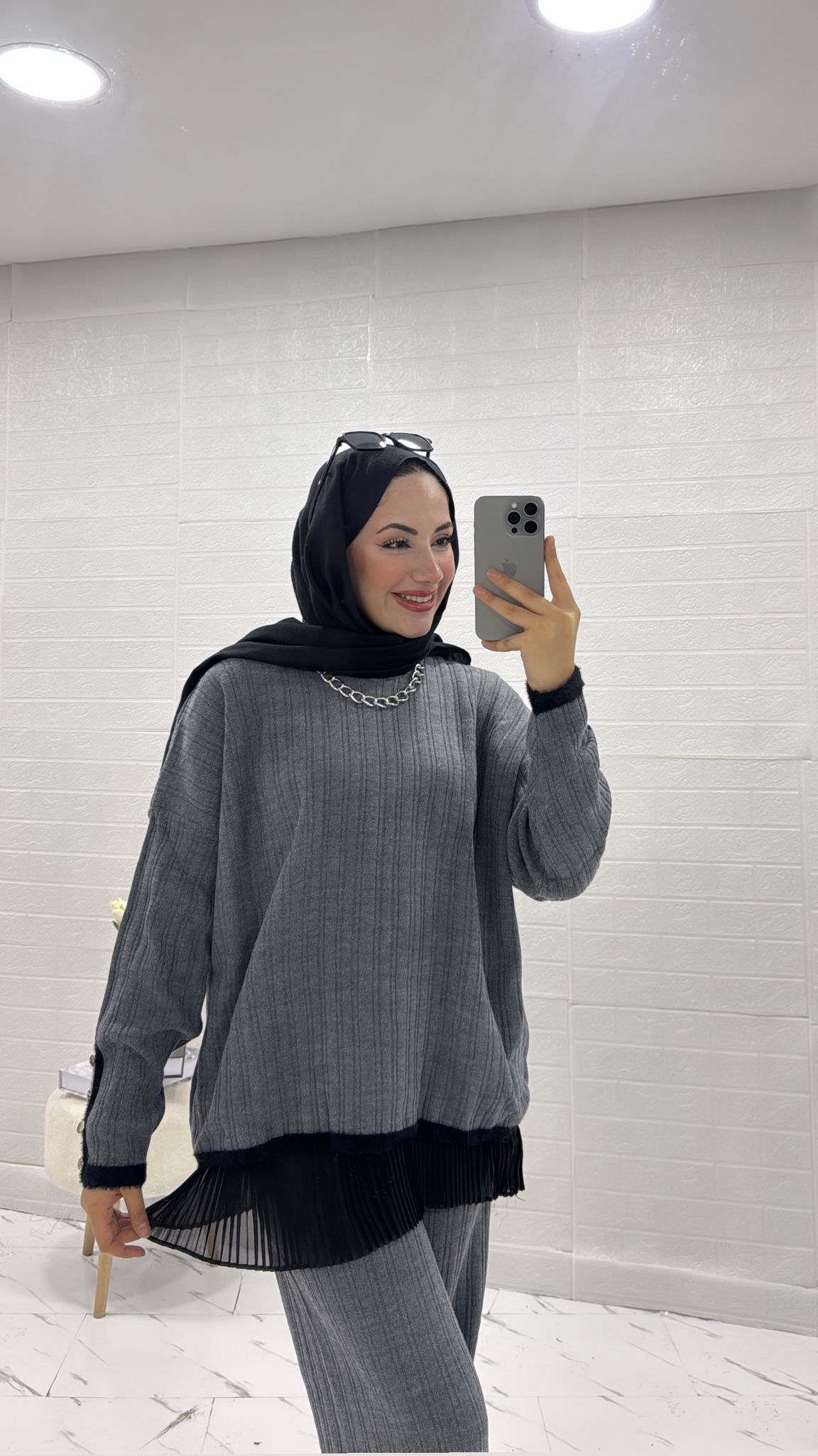 İKİLİ TRİKO TAKIM GRİ