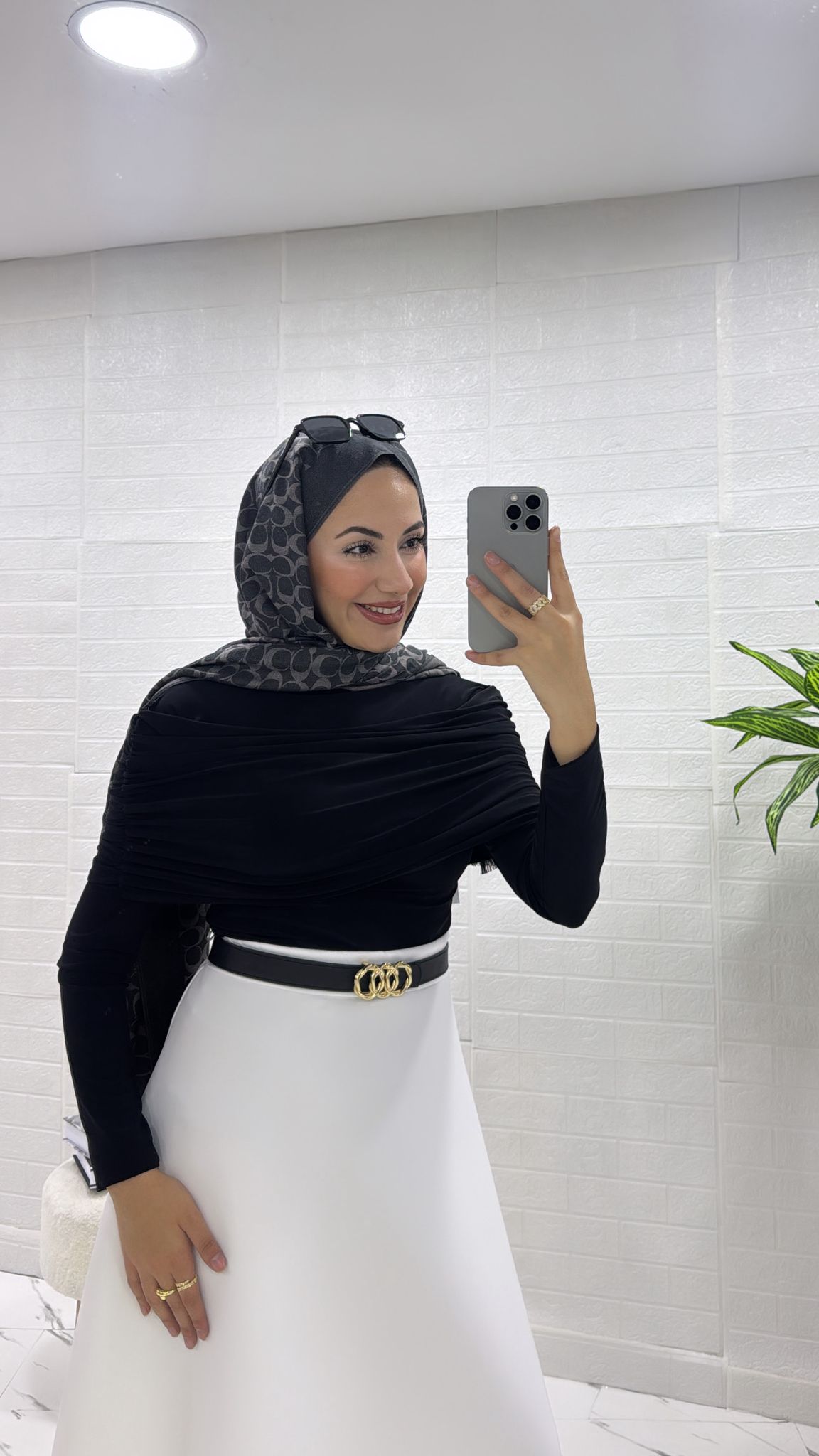 DRAPELİ BLUZ SİYAH