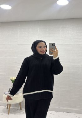 İKİLİ TRİKO TAKIM SİYAH