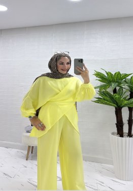 ÇAPRAZ BAĞLAMALI İKİLİ TAKIM SARI